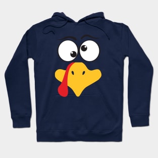 Goofy turkey face for Thanksgiving Hoodie